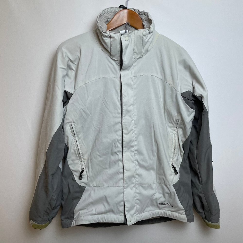 Patagonia Womens Regulator Softshell Jacket Size M Gray Full Zip Ski Snowboard